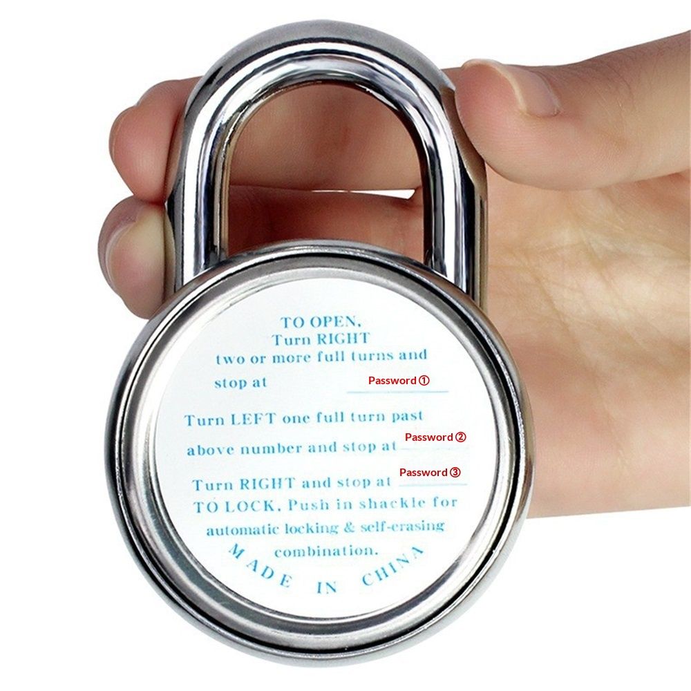 Master Lock Black Gym Locker Lock Combination Padlock, Indoor Combo Lock with Preset 3-Digit Code for Cabinets, Storage, 2 Pack