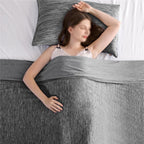 Cooling Blankets for Hot Sleepers - Summer Blanket Thin Lightweight Breathable Soft Double Side Enhanced Cooling for Bed Couch Sofa, Keep Cool for Night Sweats (Grey, 60 x 80 inches)