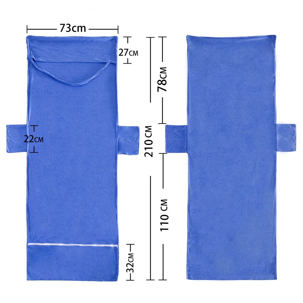 Double Layer Chaise Lounge Pool Chair Cover Beach Towel Fitted Elastic Pocket Won't Slide 85" L x 30" W-Royal Blue