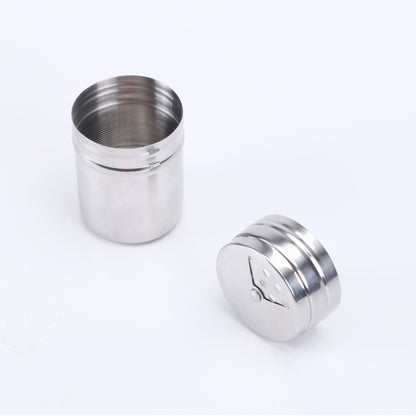 6 Piece Stainless Steel Spice Shaker Jars Salt and Pepper Holder BBQ Spice Herbs with Bag for East Travel, Great for Home or Outdoor Use,