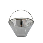 Reusable Cone Coffee Filters 304 Stainless Steel Coffee Filter，Filter Coffee Maker, 2Pcs Permanent Cone Filter