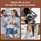 Reusable Cone Coffee Filters 304 Stainless Steel Coffee Filter，Filter Coffee Maker, 2Pcs Permanent Cone Filter