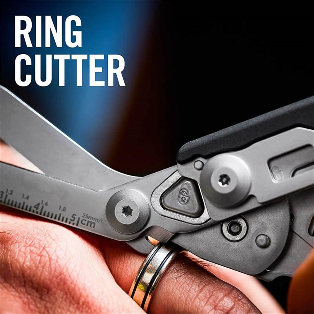 6 in 1 Multifunctional Trauma Shears Foldable with Strap Cutter | Heavy Duty Stainless Steel Emergency Response Shears | Survival Shears With Holster | Medical  shears | Black
