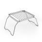 Portable Folding Camping Campfire Grill over Fire Split Stoves 304 Stainless Steel (Grid wire）