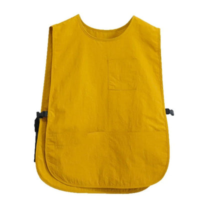 Waterproof Apron for Women with Pockets Barber Smock Buckle Design Hair Stylist Apron for Kitchen Garden Men