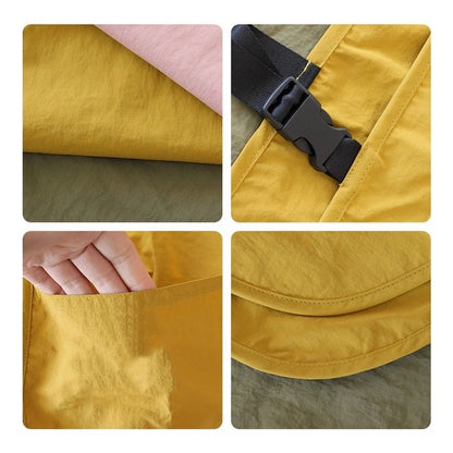 Waterproof Apron for Women with Pockets Barber Smock Buckle Design Hair Stylist Apron for Kitchen Garden Men