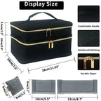 Double-Layer Sewing Bag Accessories Organizer, Large Sewing Supplies Storage for Tools Kit, Thread, Needles, Pins, Buttons - Bag Only