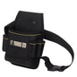 Tool Belt Pouch,with Adjustable Belt, Multiple Storage for Technician for Electrician Tools (Black,noiy bag)