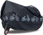 Bike Bicycle Cover Waterproof Dustproof- Bike Cover for 1 Bikes, Indoor and Outdoor Use, Bike Cover Rain Sun UV Wind Snow Proof Resistant (Black 350g)