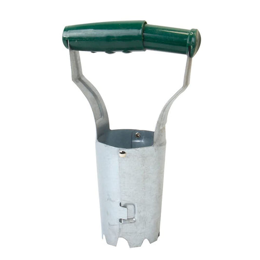 1PC Bulb Planter Metal Garden Bulb Planting Tool Handled Bulb Planter for Digging and Refilling Hole Consistent Planting Flowers（dark green）