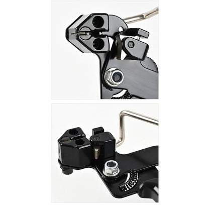 Zip Tie Tool, Heavy Duty Zip Tie Cutter, Fasten and Cut Stainless Steel Cable Ties, for Outdoor Chain Link Fence Ties, Exhaust Pipe and Cables, Black One-handed operation