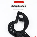 Cable Cutter and Ratchet Wire Cutter - Cuts Through Aluminum and Multi-Core Cables up to 240mm² with Precision and Ease, Ideal for Electrical Installations