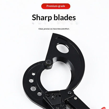 Cable Cutter and Ratchet Wire Cutter - Cuts Through Aluminum and Multi-Core Cables up to 240mm² with Precision and Ease, Ideal for Electrical Installations