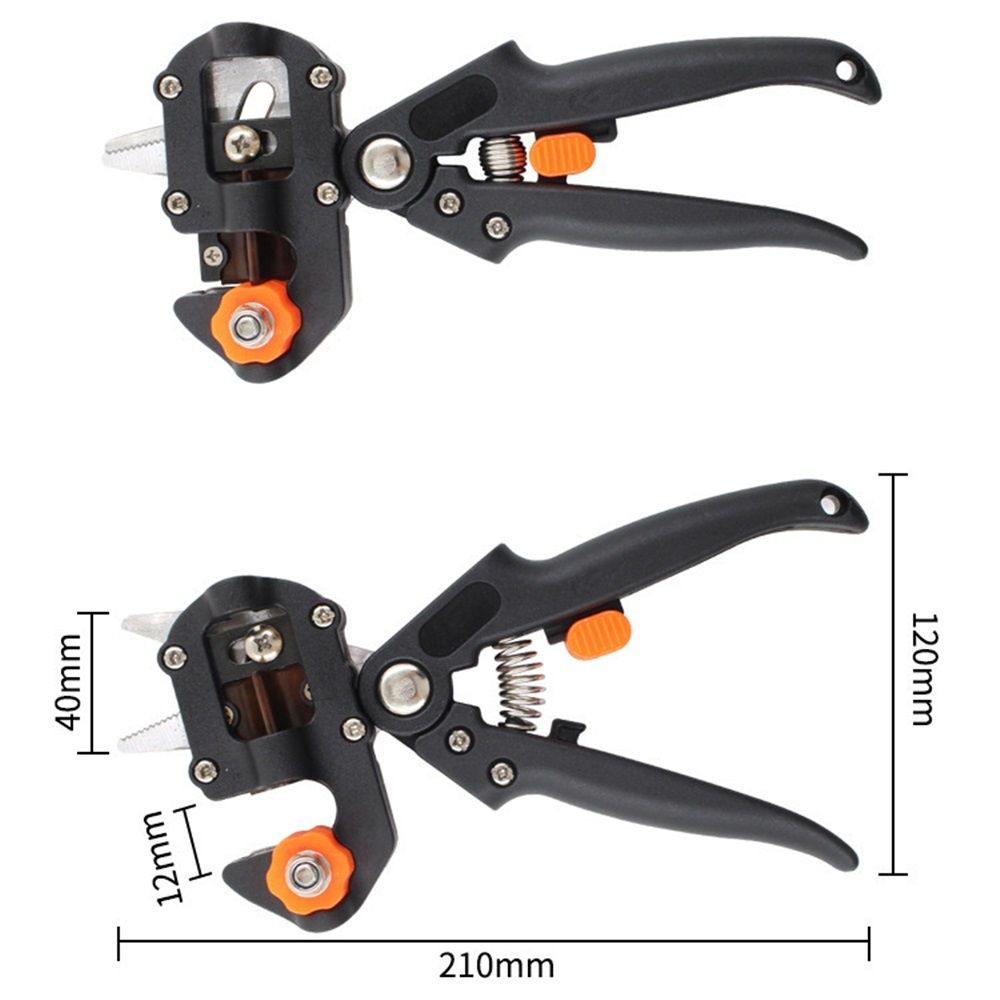 Grafting Tool Kit, Garden Pruner Tools with Replacement Blades, Plant Branch Vine Fruit Tree Cutting Tool Kits Scissors, Perfect for Fruit Trees Grafting (Bag packaging)