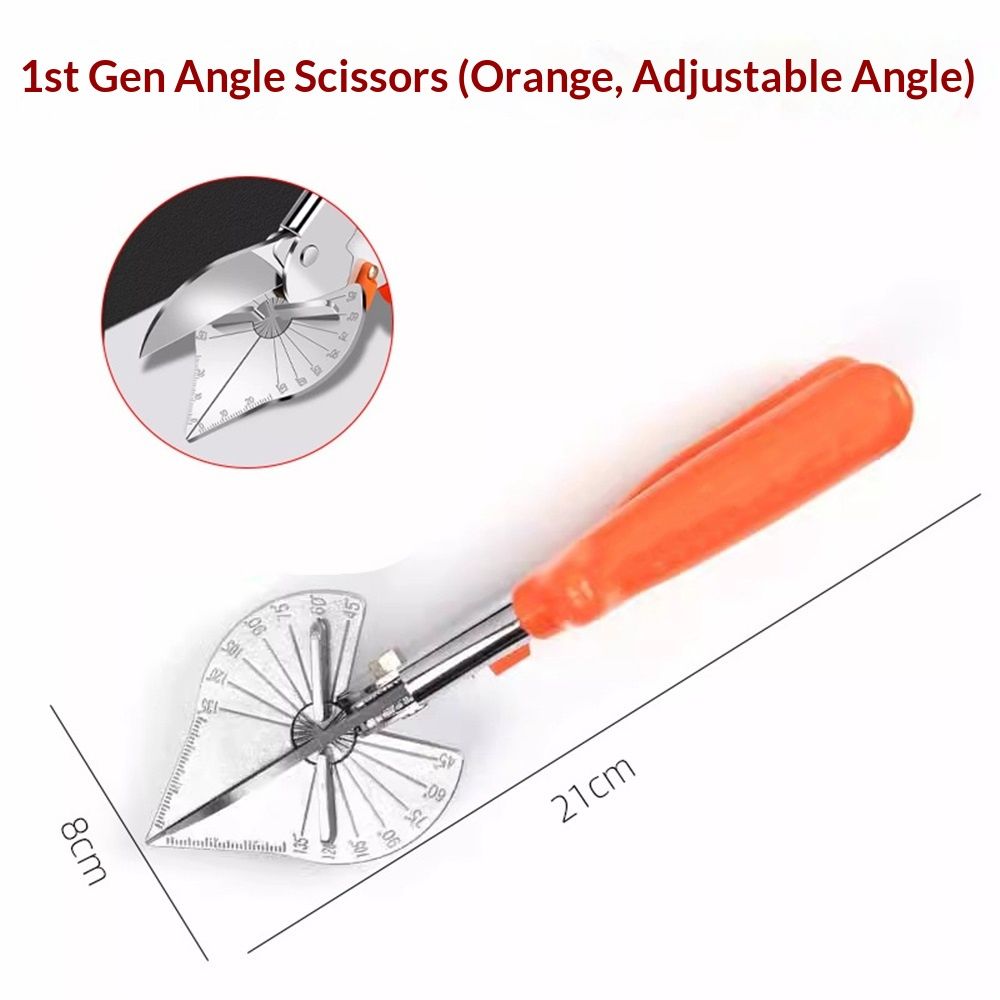 Angle Mitre Shear Cutter - Multifunctional Tool for Angular Cutting of Plastic, PVC, and Molding Trim Adjustable at 45 To 135 Degree