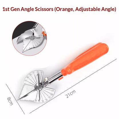 Angle Mitre Shear Cutter - Multifunctional Tool for Angular Cutting of Plastic, PVC, and Molding Trim Adjustable at 45 To 135 Degree