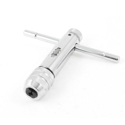 Adjustable Ratchet Tap Wrench T-Handle, M3-M8 Capacity, Tap Reamer Tapping Ratcheting Wrench,90mm Body Length