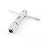 Adjustable Ratchet Tap Wrench T-Handle, M3-M8 Capacity, Tap Reamer Tapping Ratcheting Wrench,90mm Body Length