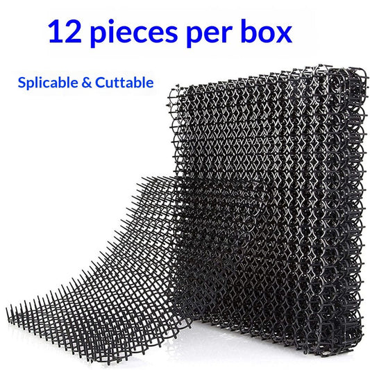13"×16" Cat Deterrent Mat,12 Pack Cat Scat Mat with Spike Cat Repellent for Kitten Coverage Digging Deterrent Training Network for Animals (12 Pack/13"×16")