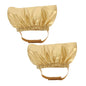 2Pcs Adjustable Pet Shower Caps Bath Ear Protector for Cats and Dogs Reusable Headgear for Grooming Comfortable Lightweight Design Ear Protection(golden)