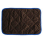 Dog Crate Mat – Waterproof, Non-Slip, Machine Washable Crate Mat – Soft, Durable Kennel Mat for Dogs – Pet Bed for Crates, Travel or Home Use - Coffee color (blue edgingS:40*50CM)