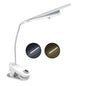 Dual Head LED Desk Lamp with Clamp, Eye-Caring Clip on Lights for Home Office, 4000mAh Rechargeable Battery Operated Table Lamps,3 Lighting Modes & Brightness Dimmer Light for Kids Students