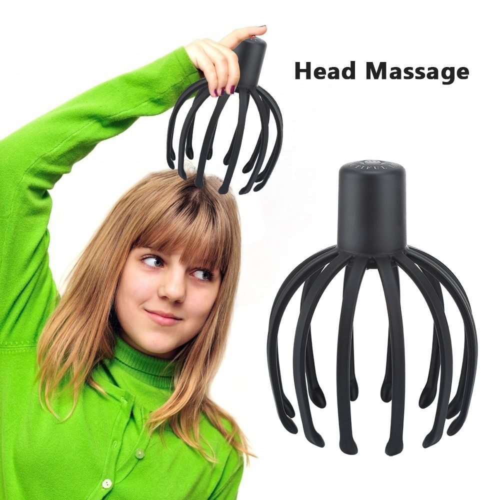 Electric Scalp Massager with 3 Modes, 360 Degree Head Massager, Cordless Portable Head Scratcher for Stress Relax