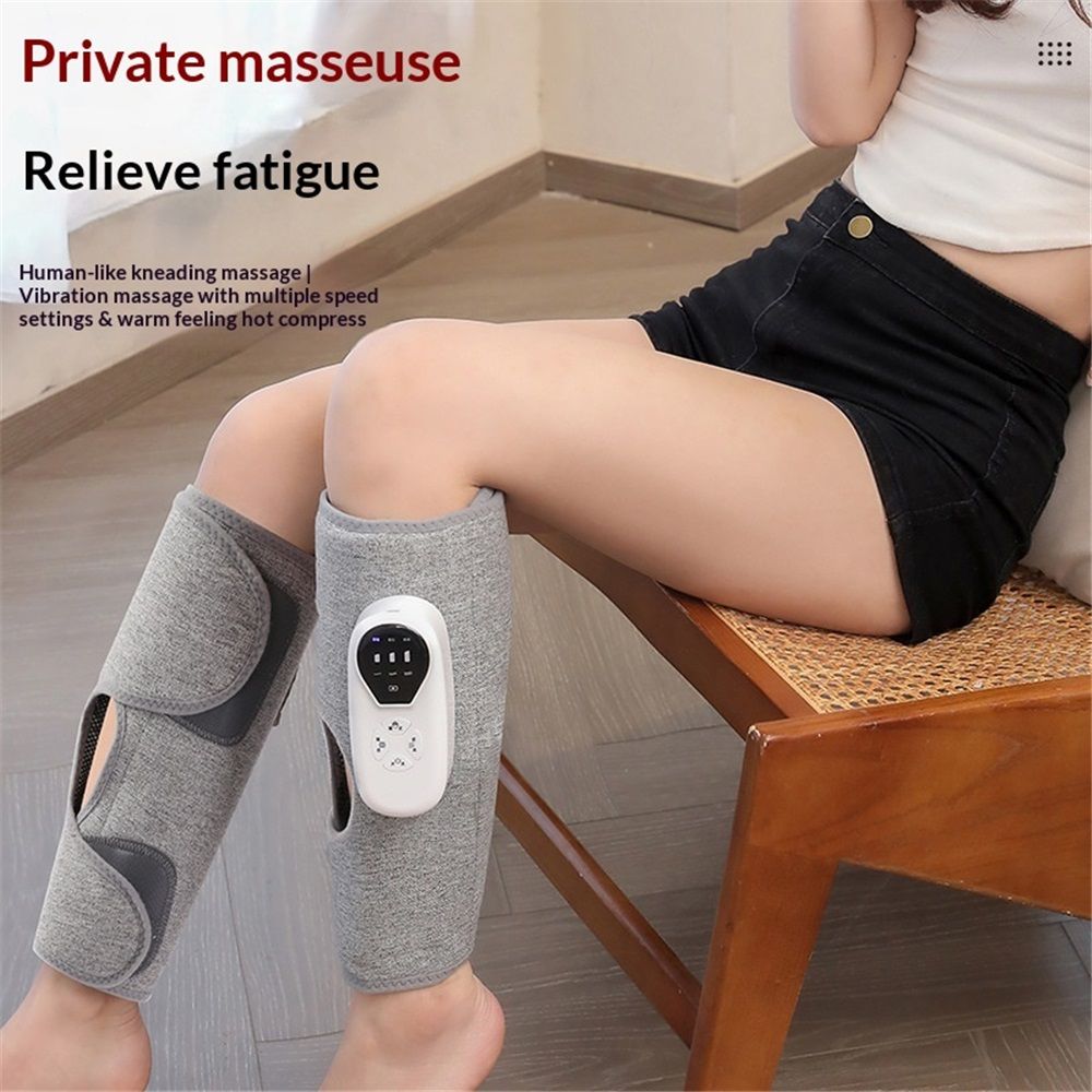 A pair Cordless Leg Massager with Heat and Compression, Rechargeable Leg Compression Massager for Circulation, Muscle Relaxation for Calf, Gifts for Dad Mom Men Women Gym Office Home