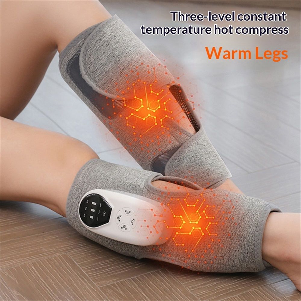 A pair Cordless Leg Massager with Heat and Compression, Rechargeable Leg Compression Massager for Circulation, Muscle Relaxation for Calf, Gifts for Dad Mom Men Women Gym Office Home