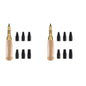 2pcs Adjustable Screw Hole Punch Auto Leather Tool Bookbinding Drill Tool,Paper Punch,Craft Punches, 6 Tips Sizes 1.5mm 2mm 2.5mm 3mm 3.5m 4mm