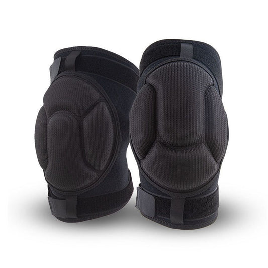 a pair of Adult knee pads for Cleaning Construction Work Volleyball, Football Dance, Adjustable Straps Non-Slip Straps (M black)