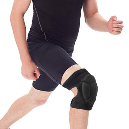 a pair of Adult knee pads for Cleaning Construction Work Volleyball, Football Dance, Adjustable Straps Non-Slip Straps (M black)