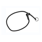 Slip ring black pet training P-chain explosion-proof drawstring with limiter, medium and large dog training rope( 40CM)
