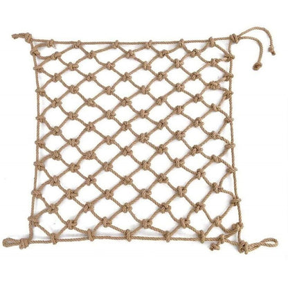 1PCS Parrots Climbing Net, Medium Large Size Parrots Hemp Rope Hanging Swing Bird Game Cage Toy Accessories  M 40*40cm