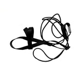 Adjustable Birds Harness and Leash Parrot Harness Leash Training Supplies Pet Anti-bite Outdoor Flying Rope (M, Black)