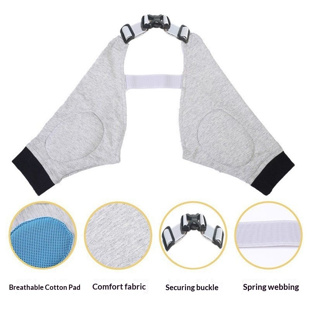 Dog Elbow Protector for Calluses, Recovery Suit for Front Legs, Cone Collar Alternative to Stop Licking Wounds, Cover Sleeve for Small Medium Large Dogs gray (M)