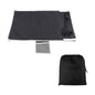 Toddler Airplane Bed, Portable Airplane Seat Extender Travel Bed for Kids, Soft Baby Plane Travel Essentials for Flying, Toddlers Long Flight Must Haves Footrest(black+Storage bag)