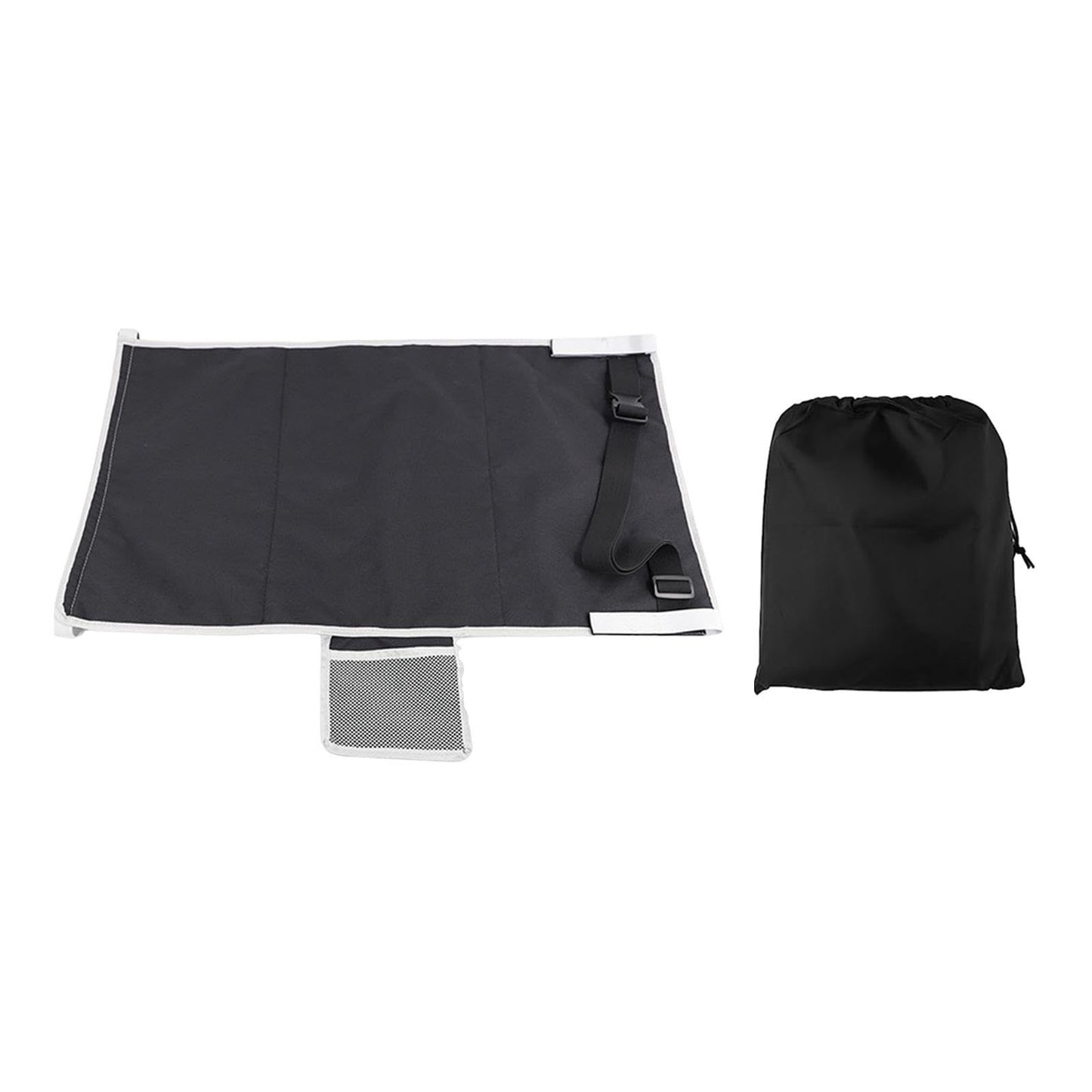 Toddler Airplane Bed, Portable Airplane Seat Extender Travel Bed for Kids, Soft Baby Plane Travel Essentials for Flying, Toddlers Long Flight Must Haves Footrest(black+Storage bag)