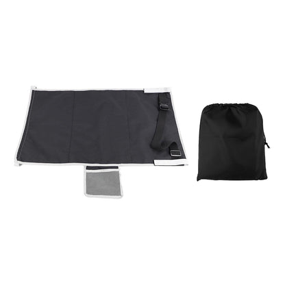Toddler Airplane Bed, Portable Airplane Seat Extender Travel Bed for Kids, Soft Baby Plane Travel Essentials for Flying, Toddlers Long Flight Must Haves Footrest(black+Storage bag)