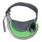 Pet Sling Carrier for Small Dogs & Cats – Hands-Free Puppy Carrier with Safety Hook, Large Zipper Pocket, Soft Breathable Mesh, Adjustable Strap & Reflective Strip (green small size)