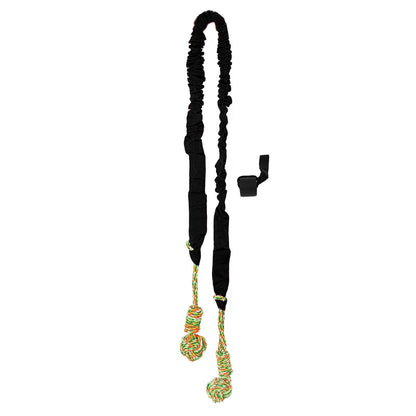 Tug of War Dog Toy for Pitbull Medium to Large Dogs, Indoor Outdoor Use Bungee Hanging Exercise Ropes Muscle Builder Interactive Toys black (Door Hanging Style)