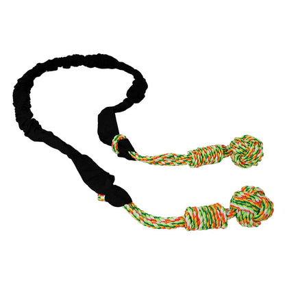 Tug of War Dog Toy for Pitbull Medium to Large Dogs, Indoor Outdoor Use Bungee Hanging Exercise Ropes Muscle Builder Interactive Toys black (Door Hanging Style)