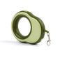 Telescopic dog leash, 11.5 feet extendable dog leash, suitable for dogs weighing 0-55 pounds, one handed lock, 360 ° tangle free strong light, perfect for medium to large dogs, green