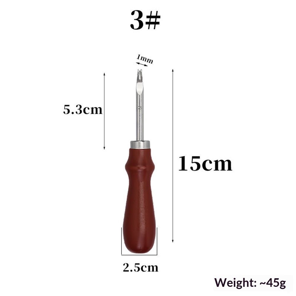 Leather Edge Bevelers, 4pc High Carbon Steel Edge Skiving Set, Wood Hand Edge Bevelers, Leather Craft Keen Edge Cutting for Beveling (0.8mm+1mm+1.2mm+1.4mm)