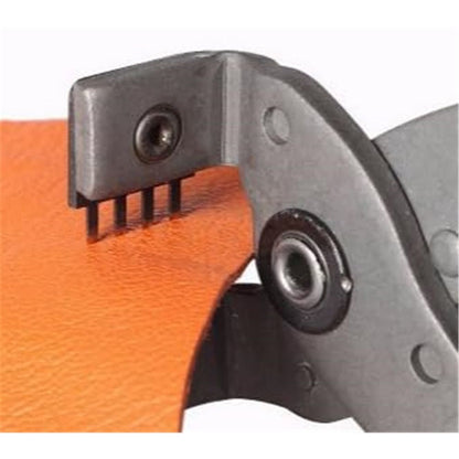 Leather Piercer Leather Craft Hole Punch Tools Hand-Held Silent Pliers Diamond Sewing Stitching Chisel Pricking Iron 4mm (4 Teeth)