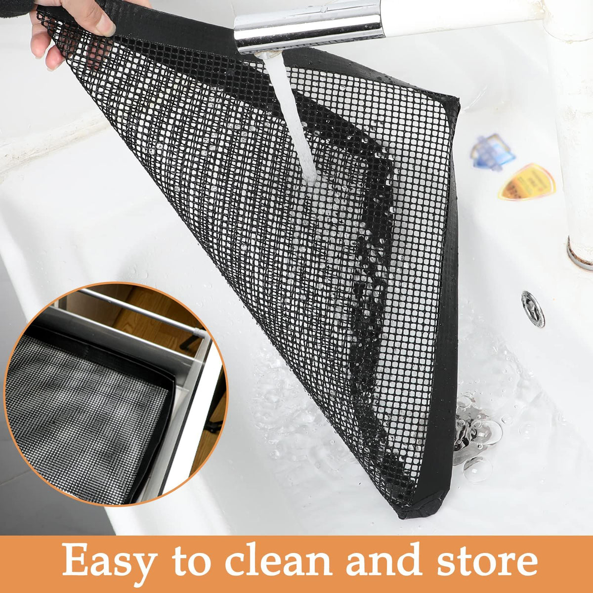 BBQ Grilling Mesh Basket 2 Pcs (12x12") - Heavy Duty Non Stick Reusable Basket for Indoor Cooking & Outdoor Barbecue Grilling - Raised Sides Keeps Food In- Great for Holiday Dinner & Xmas Gift