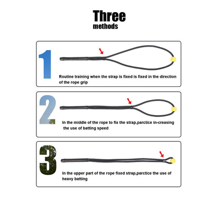 Golf Rope Swing Trainer, Professional Golf Swing Rope Training Aid to Improve Speed, Tempo, Rhythm, Flexibility and Strength, Golf Warm-Up Practice Equipment for Golfers of All Levels