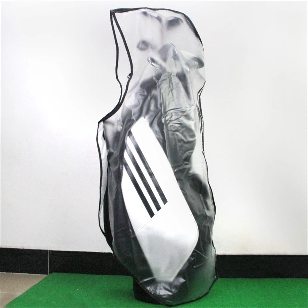 Golf Bag Rain Cover,Waterproof Hood Golf Bag Rain Protection Covers for Golf Push Carts Transparent Cart Bag Rain Hood, PVC Practical Rainproof Bag Cover