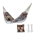 Backyard Hammock with Tassels,Garden Hammocks with Portable Carry,Bag Deluxe Fringe for Patio,Garden,Backyard,Beach,Outdoor and Indoor Porch Fabric