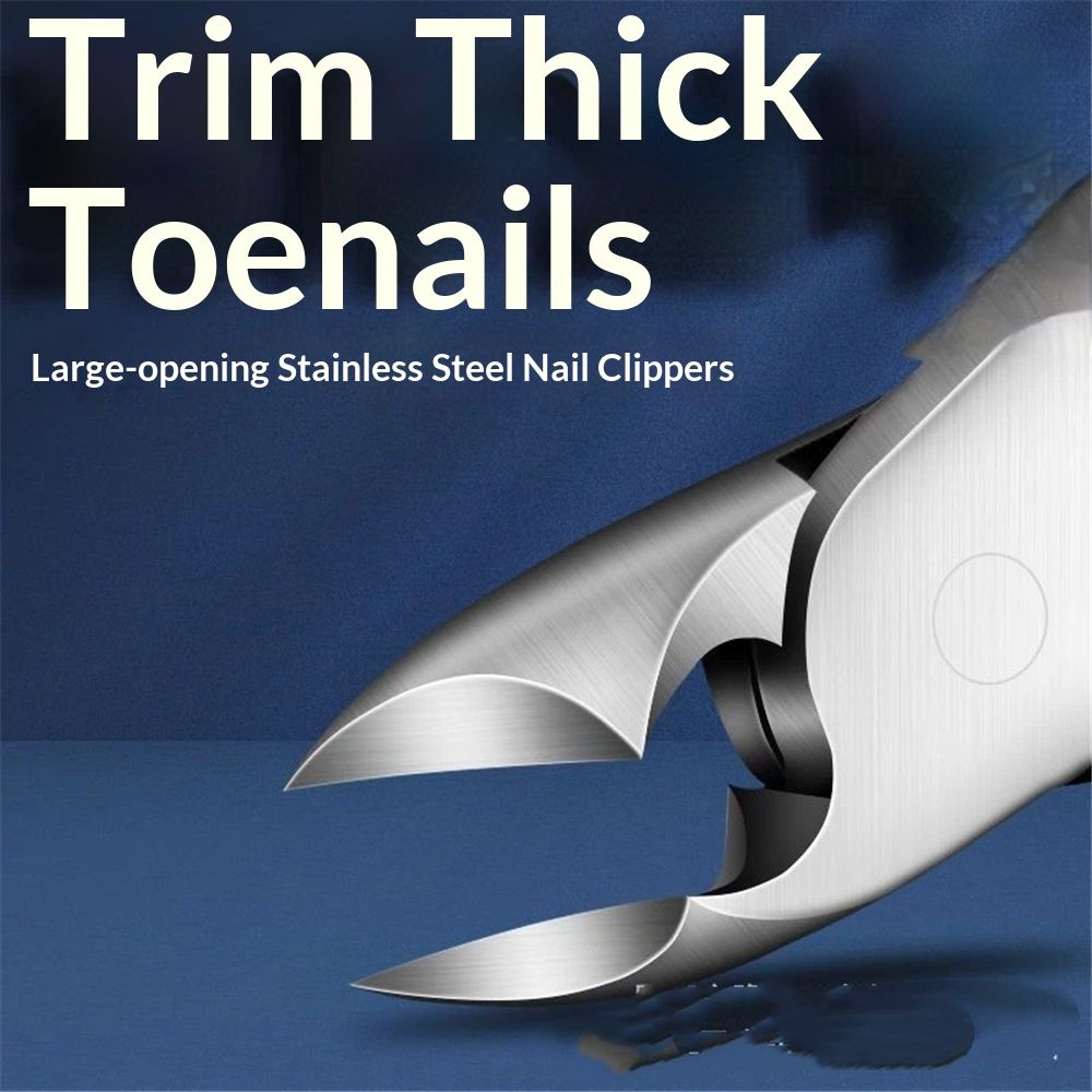 Toenail Clippers for Thick & Ingrown Toe Nails Heavy Duty Precision Nail Scissors Super Sharp Curved Blade Grooming Tool opove